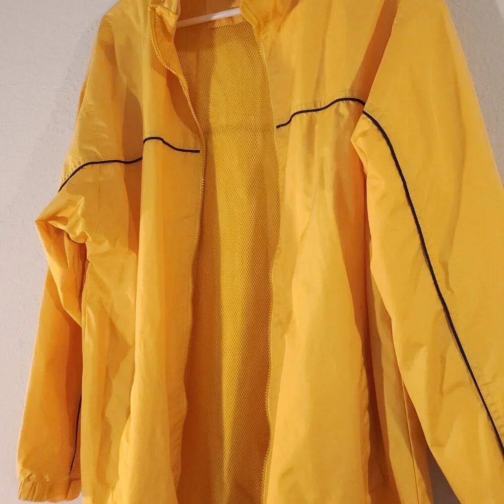 BRIGHT YELLOW WINDBREAKER MEDIUM VINTAGE RARE A MUST HAVE - Picture 4 of 15